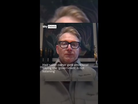 Hair salon owner gets emotional saying the 'government is not listening'
