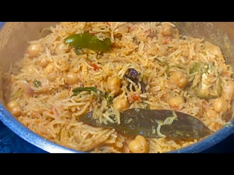 சன்னா பிரியாணி சுவையாக செய்வது எப்படி / Channa biryani in tamil / easy lunch box in tamil