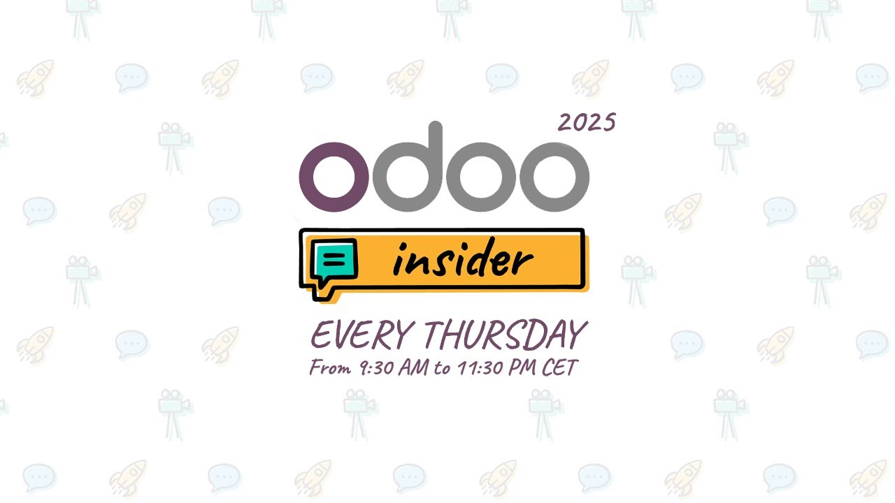 Odoo insider: regular Live Q&A session | 20.03.2025

Odoo insider: regular live Q&A Hi everyone! We're ready to answer all your burning questions about Odoo. No topic is off-limits, ...