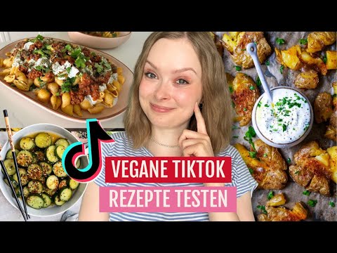 Die 5 viralsten VEGANEN TikTok Rezepte testen (so lecker 😍)