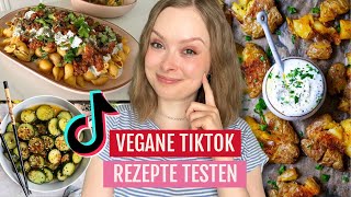 Die 5 viralsten VEGANEN TikTok Rezepte testen (so lecker 😍)