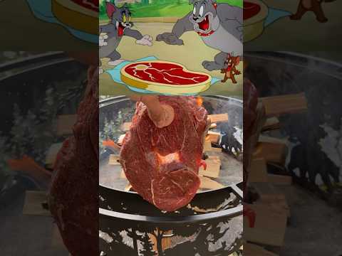 Приготовил стейк 🥩 из мультика Том и джери