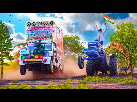 ट्रैक्टर और डीजे ने मिलकर तबाही मचा दी!! Tractor VS DJ Stunt_ New Haryanvi Dj Songs | Tejal Dj Kheda