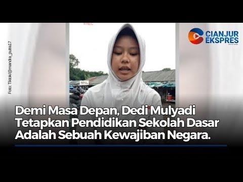 Demi Masa Depan,Dedi Mulyadi Tetapkan Pendidikan Sekolah Dasar Adalah Sebuah Kewajiban Negara.