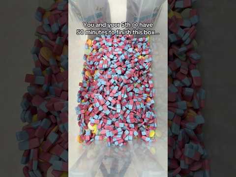 ๐๐Could you and your 5th @ finish ALL of this Squashies Mix in 50 minutes?!๐๐ #shorts