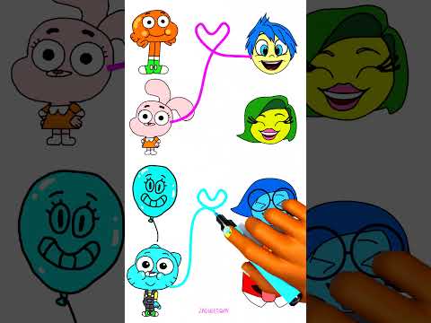 GUMBALL Emotions Inside out 2 #gumball #insideout2 #theamazingworldofgumball #animation #shorts