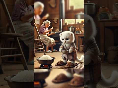 Mel maaf ya hari ini nasi putih lagi #cats #funny #cartoon #comedy #cat #animation #shorts #kucing