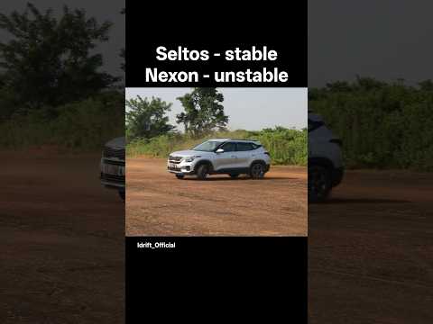 tata nexon vs kia seltos Stability from 73kmph with ESP off #tata #nexon #seltos
