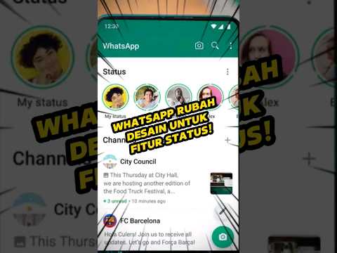 Whatsapp rubah desain fitur status