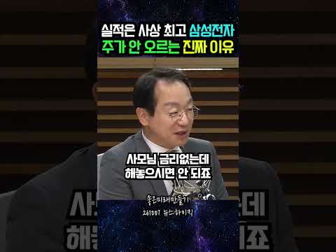 실적은 사상 최고 삼성전자 주가 안 오르는 진짜 이유