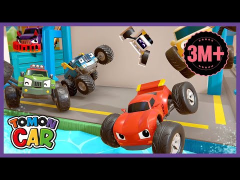 Pass through the wall hole! | nursery rhyme Kids Songs Tomoncar World 토몬카