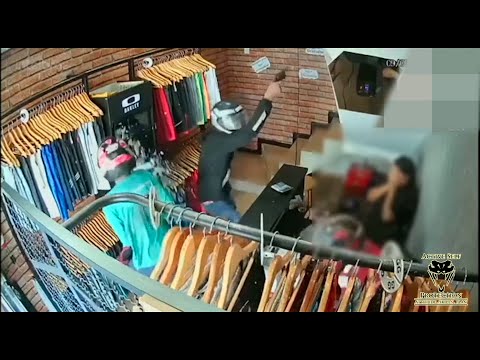 Shop Owner Blasts Robbers With Firearm