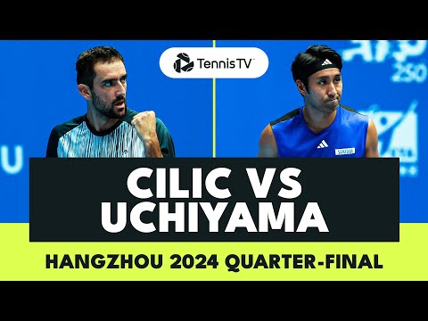 Marin Cilic vs Yasutaka Uchiyama Rollercoaster Match | Hangzhou 2024 Highlights