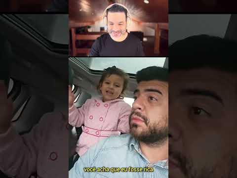 O pai perguntou, e ela respondeu na lata. 🤣#humor #comedia #viral #crianca #rica