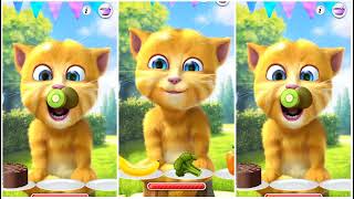 Talking Ginger Cat Eating ❄️🍎❄️🍎❄️🍎❄️🍎❄️