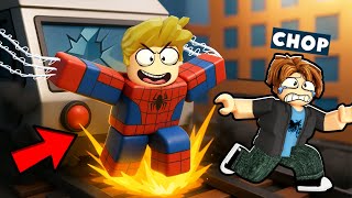 ROBLOX CHOP AND FROSTY STOP THE TRAIN WITH FULL POWER