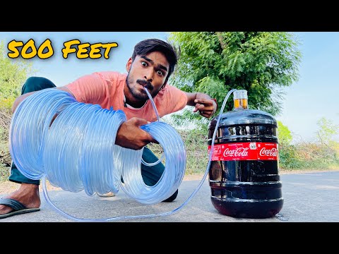 World’s Longest Straw (500+ Feet) Impossible? - क्या अब मैं कोका-कोला खिंच पाऊँगा 🥺