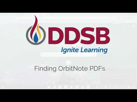 Finding OrbitNote PDFs