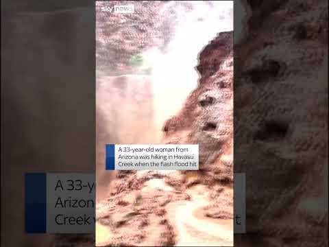 Hiker swept away in flash floods