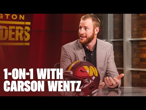 Carson Wentz is a Washington Commander | 1-on-1 interview video clip