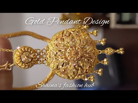 Latest Gold Pendant Design @shainafashionhub