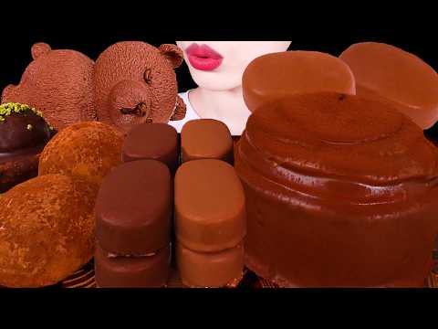 ASMR MUKBANG｜CHOCOLATE PARTY *ICE CREAM, MOCHI, MARSHMALLOW, CAKE, TICO 초콜릿 파티 EATING SOUNDS 먹방