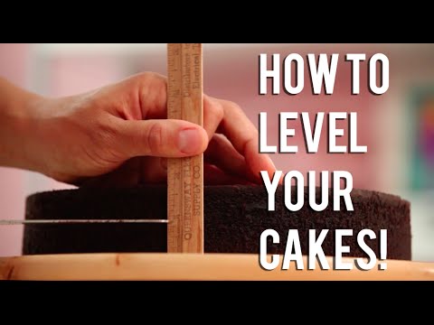How To LEVEL YOUR CAKE LIKE A PRO! Yolanda's levelling and layering tutorial!