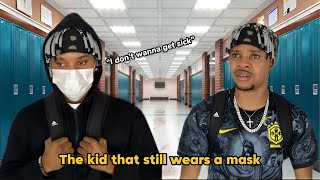 The One Kid That Still Wears A Mask 😷