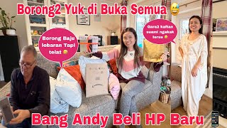 Borong2 yuk di buka rek 🤣! Suami Ngakak gara2 Kaftan! Akhirnya Bang Andy Beli Hp Baru Lagi 