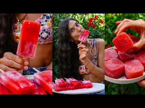 Crave-Worthy Summer Popsicles 🍉🍓 Easy Watermelon Strawberry Pineapple Recipe