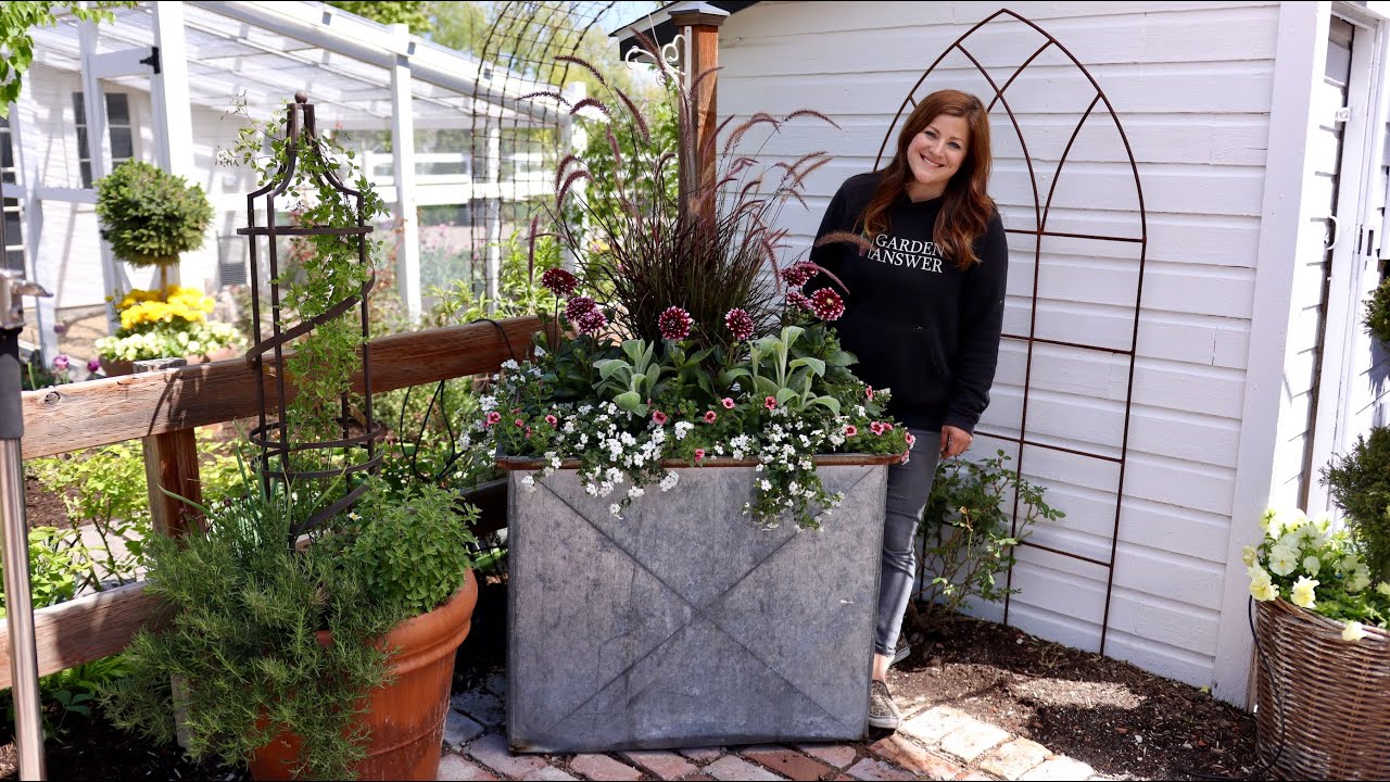 Planting a Huge Metal Container!