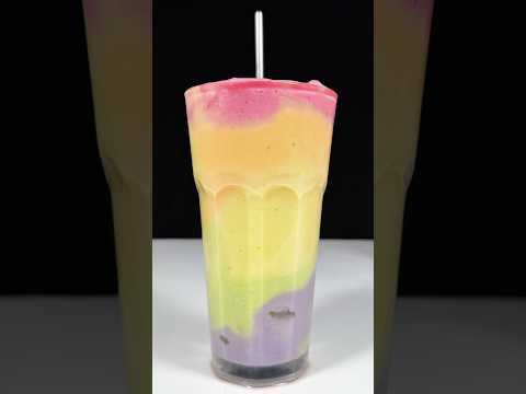 Rainbow milkshake 🌈 #shorts