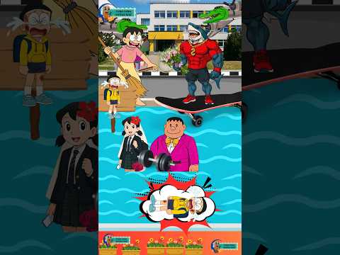 Ai ăn thịt Nobita sẽ không được xuống hồ bơi #brainrot #tungtungtungsahur #shizuka #games
