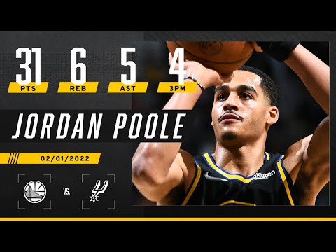 CLUTCH!  Jordan Poole's 31 PTS PROPEL Warriors to 17-point COMEBACK VICTORY over Spurs video clip