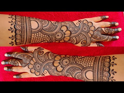 Latest Rakhi special mehndi designs for back side | mehandi ka design full hand | mehndi design 2023