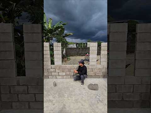 Que bonito diseño de ventanas. 🏡. #albañilería