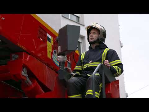 La grande échelle des pompiers est de sortie !