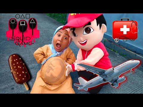 Drama Parodi 🩷 Kisah Ibu Hamil Lucu Melahirkan di Tolong Badut BoBoiBoy dikejar Squid Game