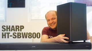 Vido-Test : J'ai reu l'incroyable barre de son Sharp HT-SBW800 5.1.2 Dolby Atmos ?
