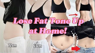 Lose Fat & Tone Up at Home – No Equipment Needed! | Home Fitness Challenge