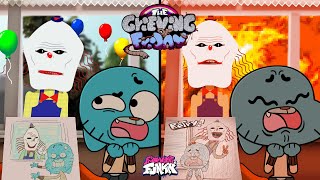FNF: Gumball VS Scary Clown // The Grieving Of Friday █ Friday Night Funkin' █