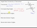 Exploring Angles Formed by a Transversal