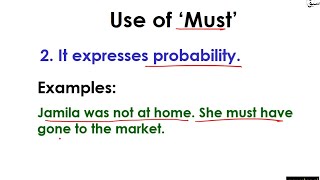 Use of 'Should' and 'Must'