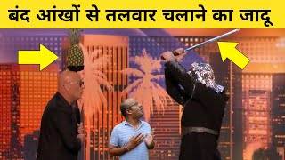 Blind Fold Magic Tricks By Aaron Crow In American Got Talent