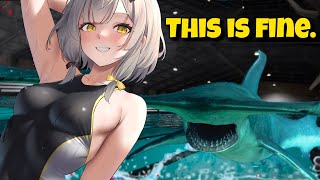 WORST CHILDHOOD FEAR UNLOCKED 😱💗 | SHARK WEEK 【 SHARKS AND MINNOWS 】