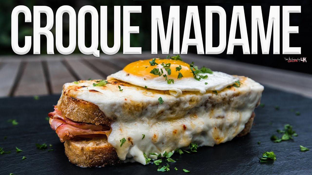 Croque madame sandwich 4k