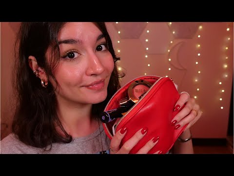 ASMR What's In My Makeup Bag (Rummaging, Tapping, Over Explaining)