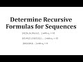 Understanding Recursive Sequences