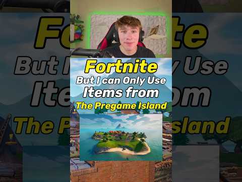 Only Using Items I Find on Spawn Island #fortnite