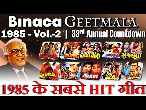 Binaca Geetmala 1985 - Vol-2 - 33rd Annual Countdown - बिनाका गीतमाला 1985 - Kishore, Rafi, Asha